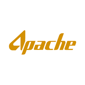 Image of the Apache logo - gold on a white background