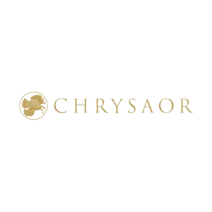 Golden Chrysaor logo with emblem