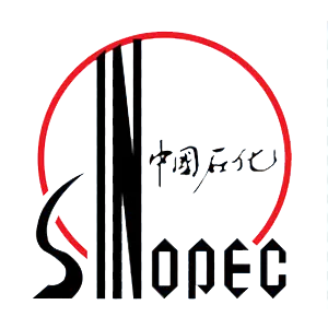 Black and red Sinopec logo